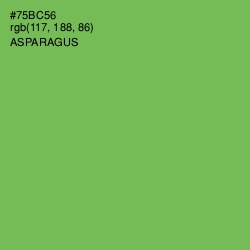 #75BC56 - Asparagus Color Image