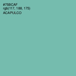 #75BCAF - Acapulco Color Image