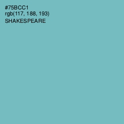 #75BCC1 - Shakespeare Color Image