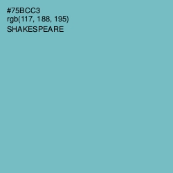 #75BCC3 - Shakespeare Color Image