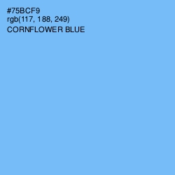 #75BCF9 - Cornflower Blue Color Image