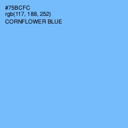 #75BCFC - Cornflower Blue Color Image
