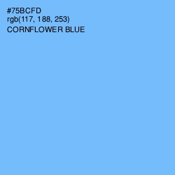 #75BCFD - Cornflower Blue Color Image