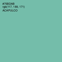 #75BDAB - Acapulco Color Image