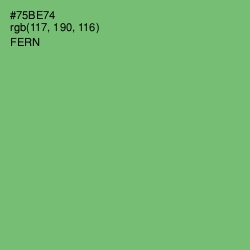 #75BE74 - Fern Color Image