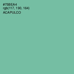 #75BEA4 - Acapulco Color Image