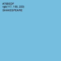 #75BEDF - Shakespeare Color Image