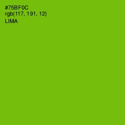 #75BF0C - Lima Color Image