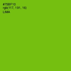 #75BF10 - Lima Color Image