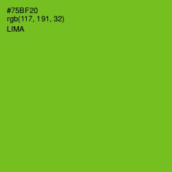 #75BF20 - Lima Color Image