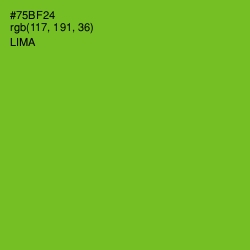 #75BF24 - Lima Color Image