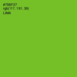 #75BF27 - Lima Color Image