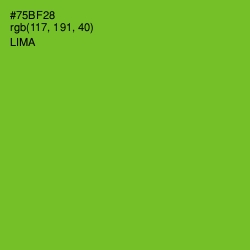 #75BF28 - Lima Color Image