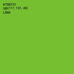 #75BF31 - Lima Color Image