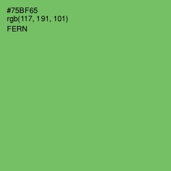 #75BF65 - Fern Color Image