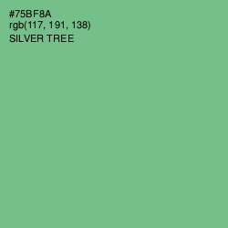 #75BF8A - Silver Tree Color Image