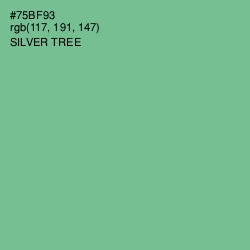 #75BF93 - Silver Tree Color Image