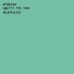 #75BFA4 - Acapulco Color Image