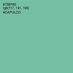 #75BFA5 - Acapulco Color Image
