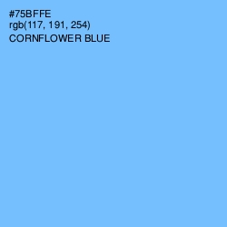 #75BFFE - Cornflower Blue Color Image