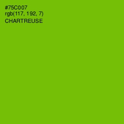 #75C007 - Chartreuse Color Image