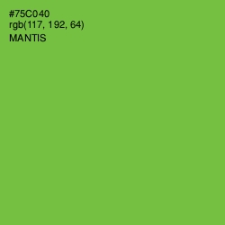 #75C040 - Mantis Color Image