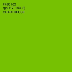 #75C102 - Chartreuse Color Image