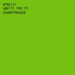 #75C111 - Chartreuse Color Image