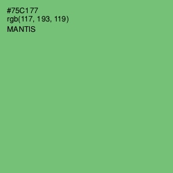 #75C177 - Mantis Color Image