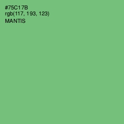 #75C17B - Mantis Color Image