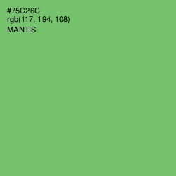 #75C26C - Mantis Color Image