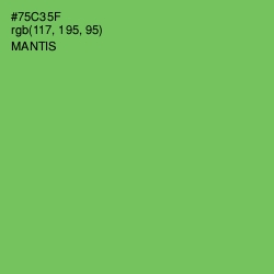 #75C35F - Mantis Color Image