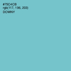 #75C4CB - Downy Color Image