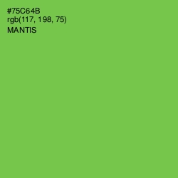 #75C64B - Mantis Color Image