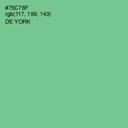 #75C78F - De York Color Image