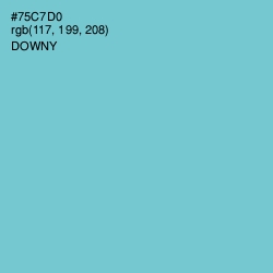 #75C7D0 - Downy Color Image