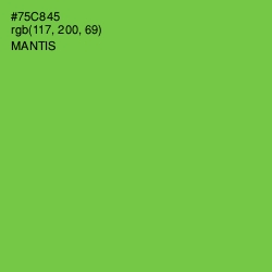 #75C845 - Mantis Color Image