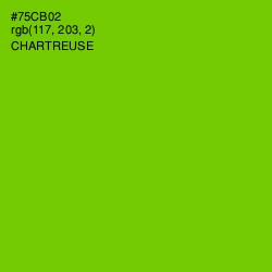 #75CB02 - Chartreuse Color Image