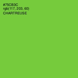 #75CB3C - Chartreuse Color Image