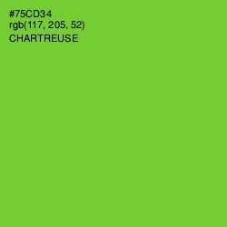 #75CD34 - Chartreuse Color Image