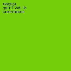#75CE0A - Chartreuse Color Image