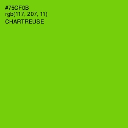 #75CF0B - Chartreuse Color Image