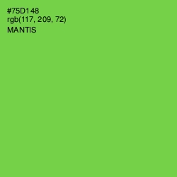#75D148 - Mantis Color Image