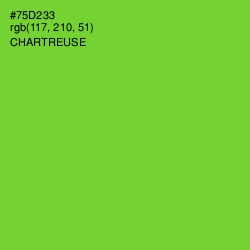 #75D233 - Chartreuse Color Image