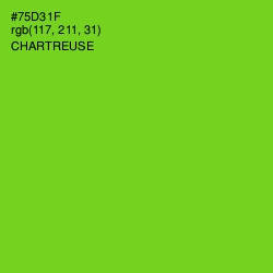 #75D31F - Chartreuse Color Image