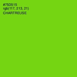 #75D515 - Chartreuse Color Image