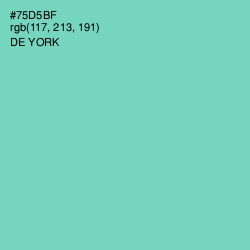 #75D5BF - De York Color Image