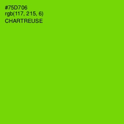 #75D706 - Chartreuse Color Image