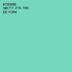 #75D8BE - De York Color Image