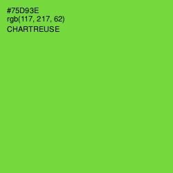 #75D93E - Chartreuse Color Image